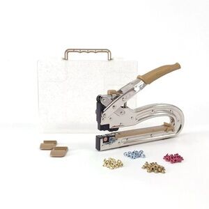 NWT Crop-a-Dile Big Bite II Gold w/Case+Grommets